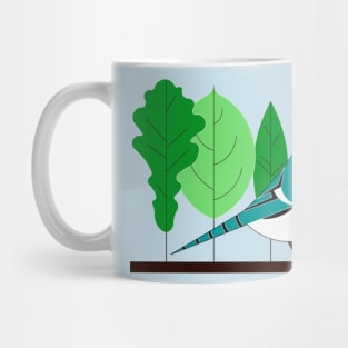 Minimalist Original Blue Jay Art 2 Mug